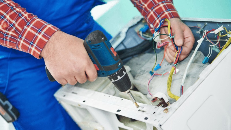 Sancaktepe Dominox Dominox çamaşır makinesi kart tamiri – Su almama arızası orijinal parça ile giderildi. - Teknik servis örneği